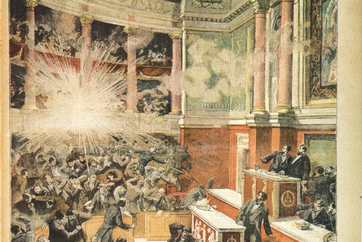 Auguste VAILLANT , une bombe dans la Chambre des députés